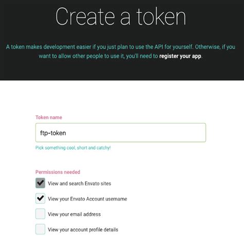 envato token
